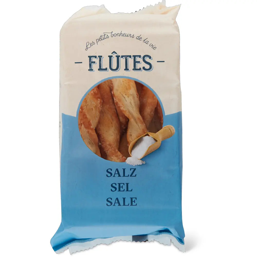 Flûtes Feuilletées au Sel 100 gr