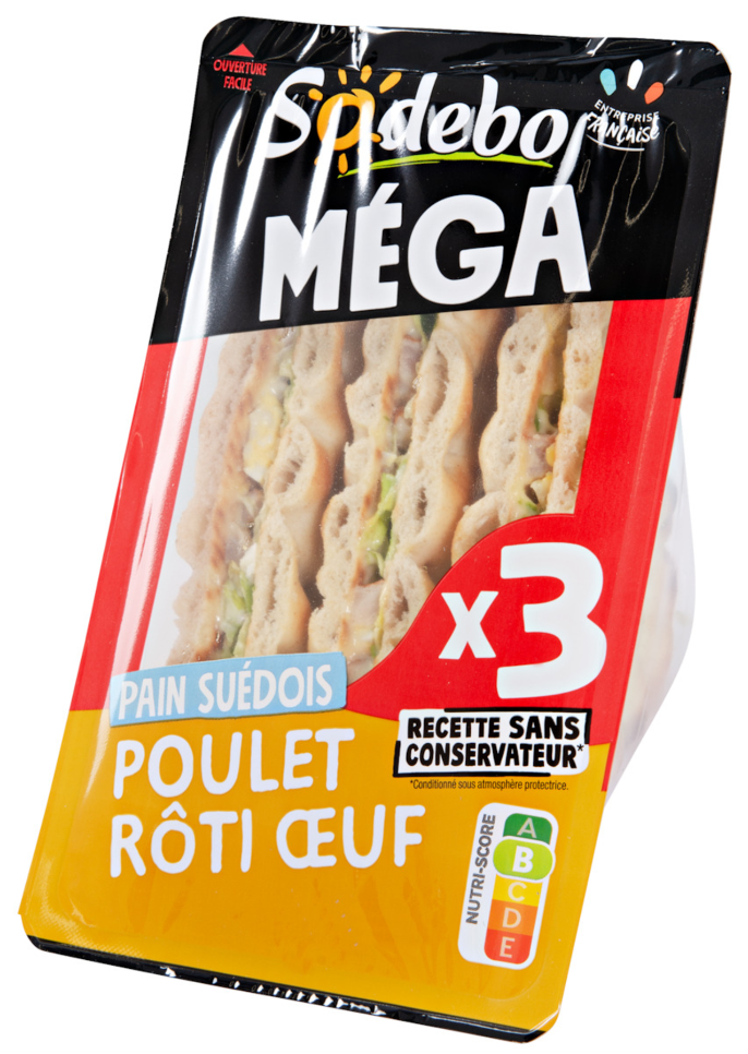 Sandwich Club Poulet Rôti-Oeuf 230 g