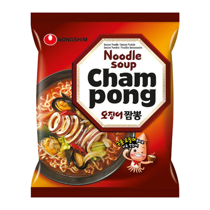 Nouilles instantanées aux fruits de mer (Cham Pong Ramen) - NONGSHIM - 124g