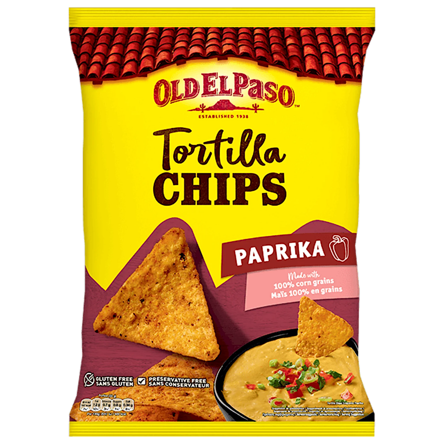 Old El Paso Tortilla Chips Paprika 185g