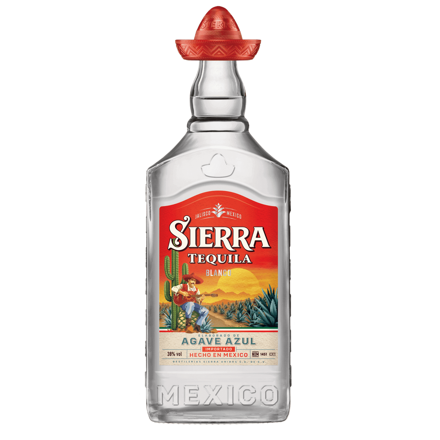 Tequila Blanco Sierra 38% 70 cl