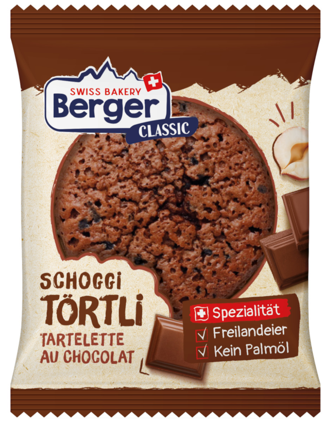 Zweifel Berger Tartelette au chocolat 50g