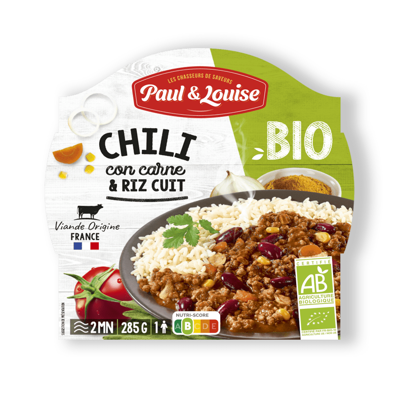 Paul & Louise Chili beef avec riz 300g