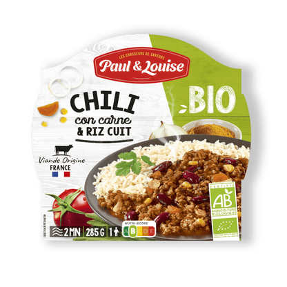 Paul & Louise Chili beef avec riz 300g