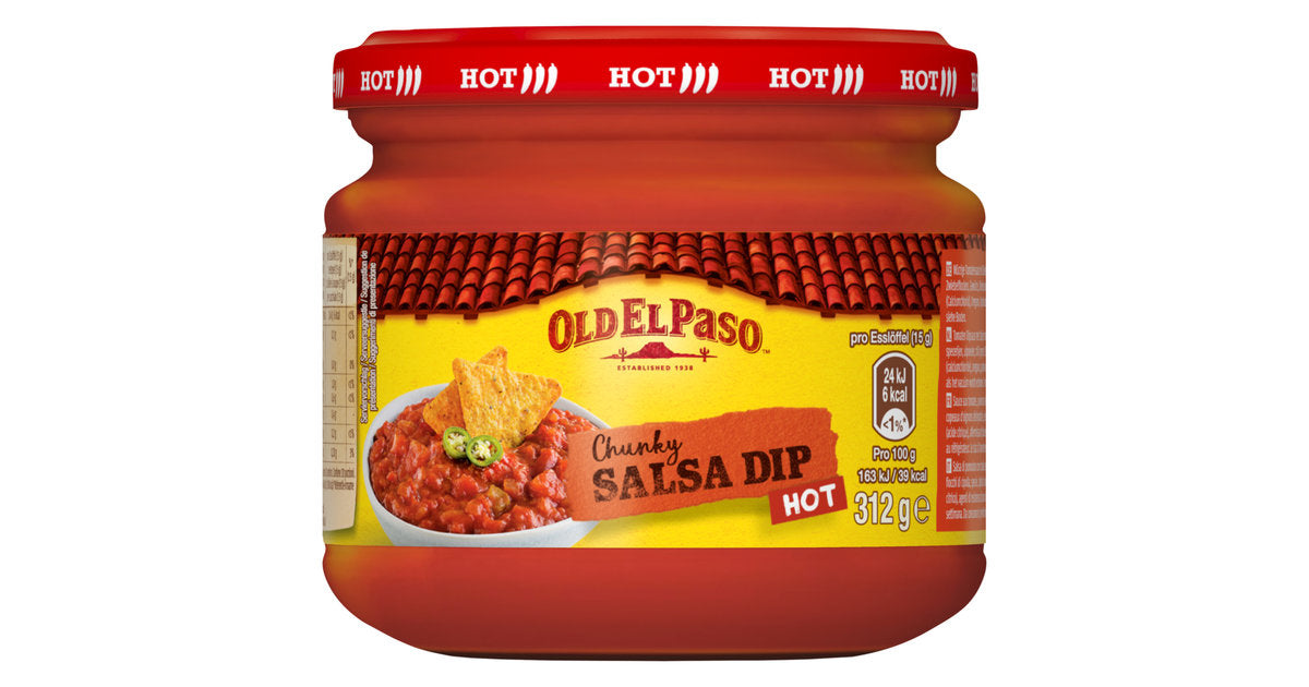 Old el Paso Chunky dip hot 312g