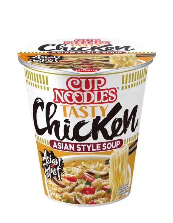 Nissin Noodles chicken en plastique 63g