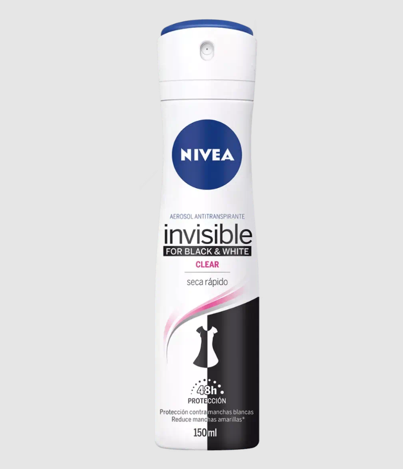 Nivea Deo Spray Invis. B&W Clear 150 ml