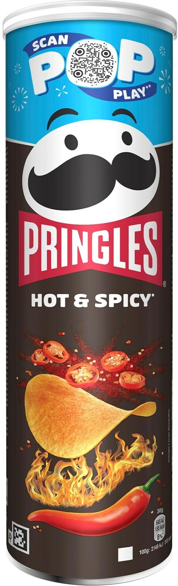Pringles Hot & Spicy 185g