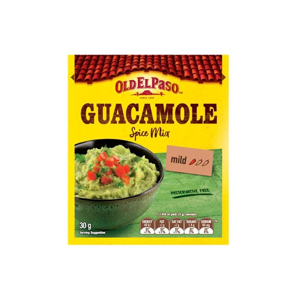 Old El Paso guacamole mix 20g