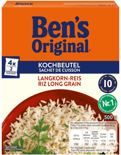 Ben's Original Riz Long Grain 10 min 1kg