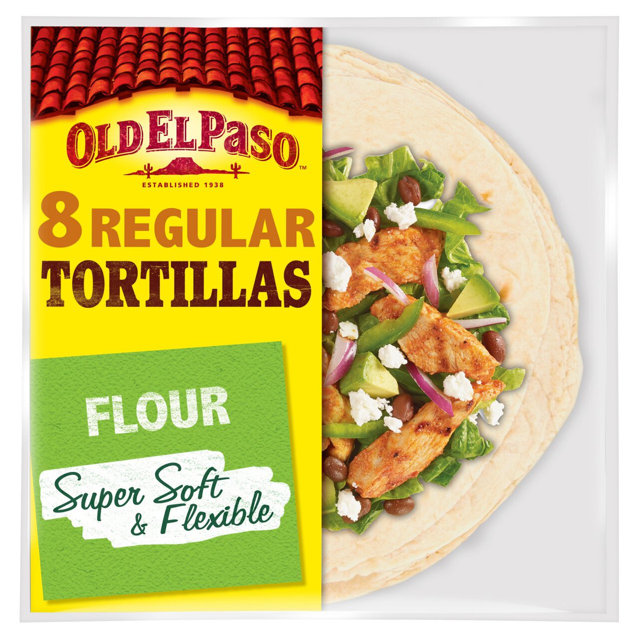 Old El Paso Family Wrap Tortillas 8 pces 326g