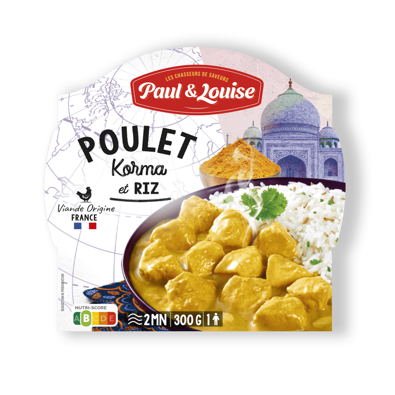 Paul & Louise Poulet Korma riz 300g